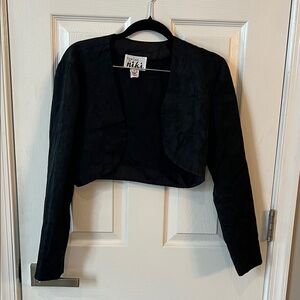Vintage 70/80s NIKI  Black Bolero size 4